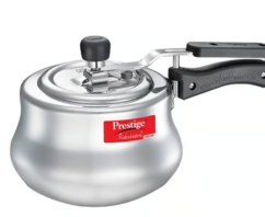 Prestige NakshatraPlus Svachh Spillage Control Handi Pressure Cooker (Aluminium, 3 ltrs, Silver)